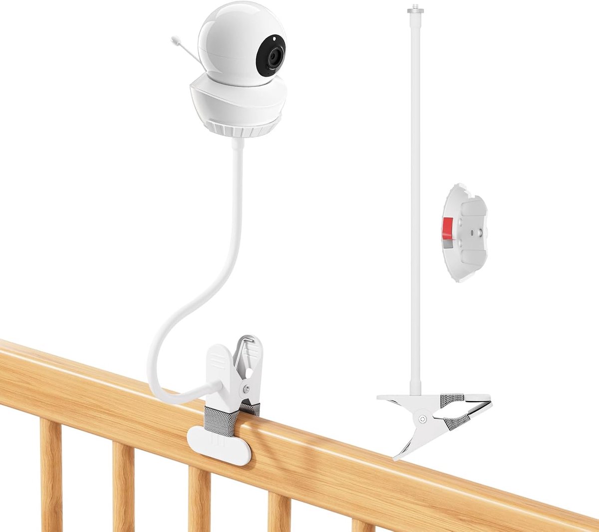 Monitorhouder voor Babysense babyfoon S2/V43, babyfoonhouder, 40 cm, flexibele zwanenhals, babymonitor, klemhouder - ShopVlot