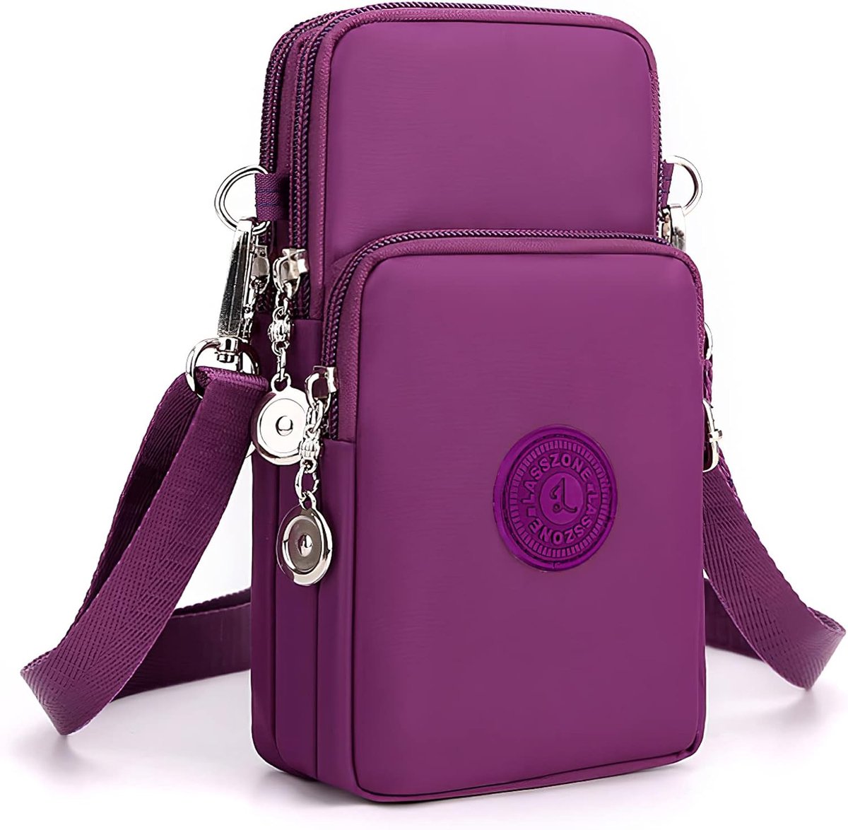LassZone Women Girls Zipper Waterproof Nylon Crossbody Bags Wallet Cellphone Purse Shoulder Bag Wristband Handbags - ShopVlot