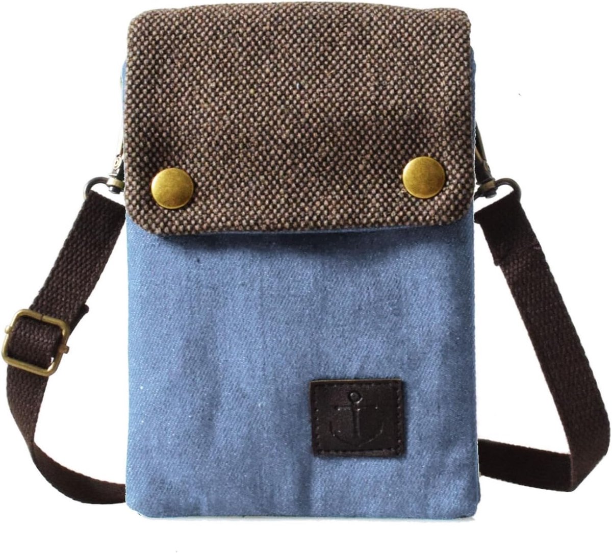 LassZone Women Girls Cute Canvas Crossbody Bags Wallet Mobile Phone Wallet Shoulder Bag Wristband Handbags - ShopVlot