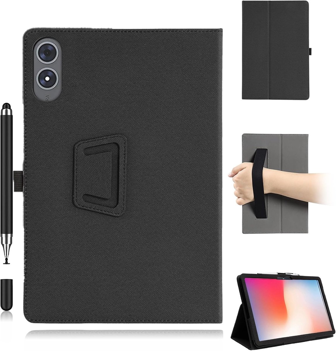 Hoes voor Svitoo G99 tablet 13,4 inch met styluspen, zwarte schokbestendige standaard met soft-touch oppervlak en - ShopVlot