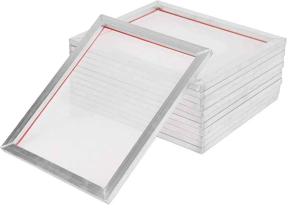 uyoyous 6Pcs 50cm x 60cm Screen Printing Frame 110Micron Aluminum Silk Screen Printing Frame for Screen Printing - ShopVlot