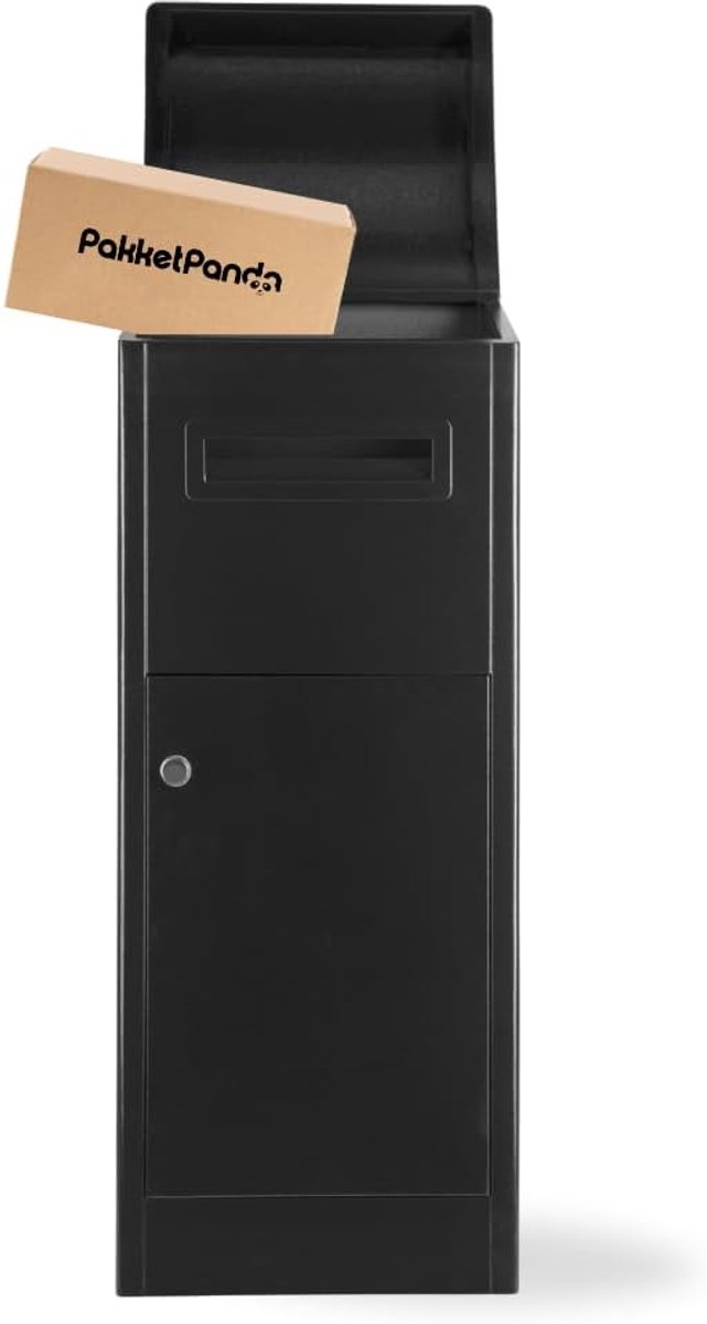 Extra large package box with mailbox - PakketPanda FlexiBox XXXL - Galvanized steel - Sturdy cylinder lock - ShopVlot