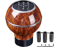 XhuangTech Gear Shift Knob, 5 Speed, Universal Round Aluminum Alloy Shift Lever, Car Interior, Accessories for Most - ShopVlot