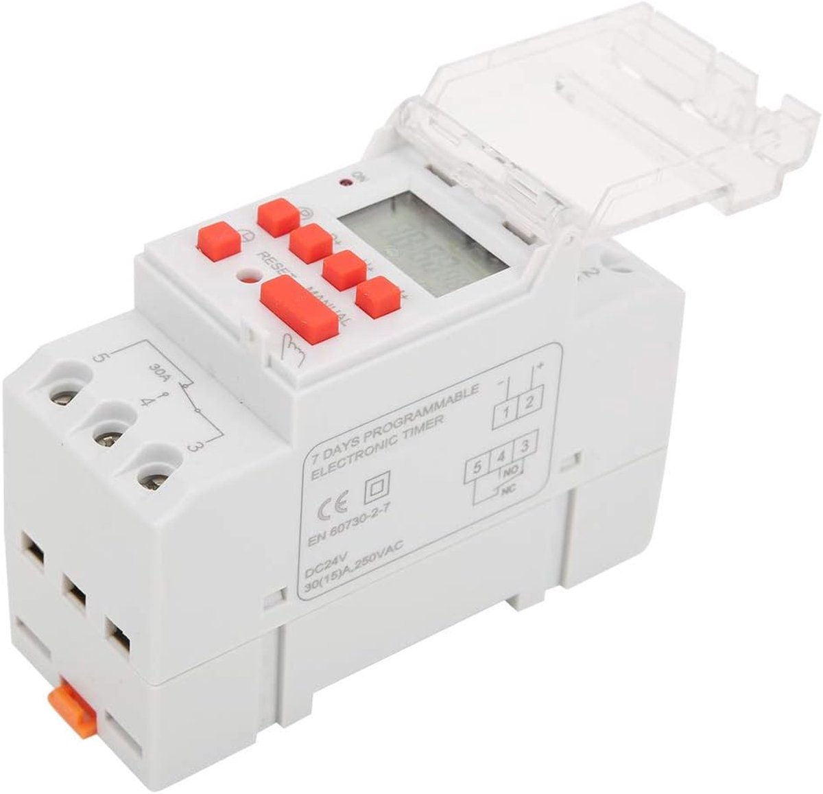 Digital LCD Display, Timer Control, LED Indicator, 24 V DC 30 A Programmable Time Switch with Countdown Function, 16 - ShopVlot