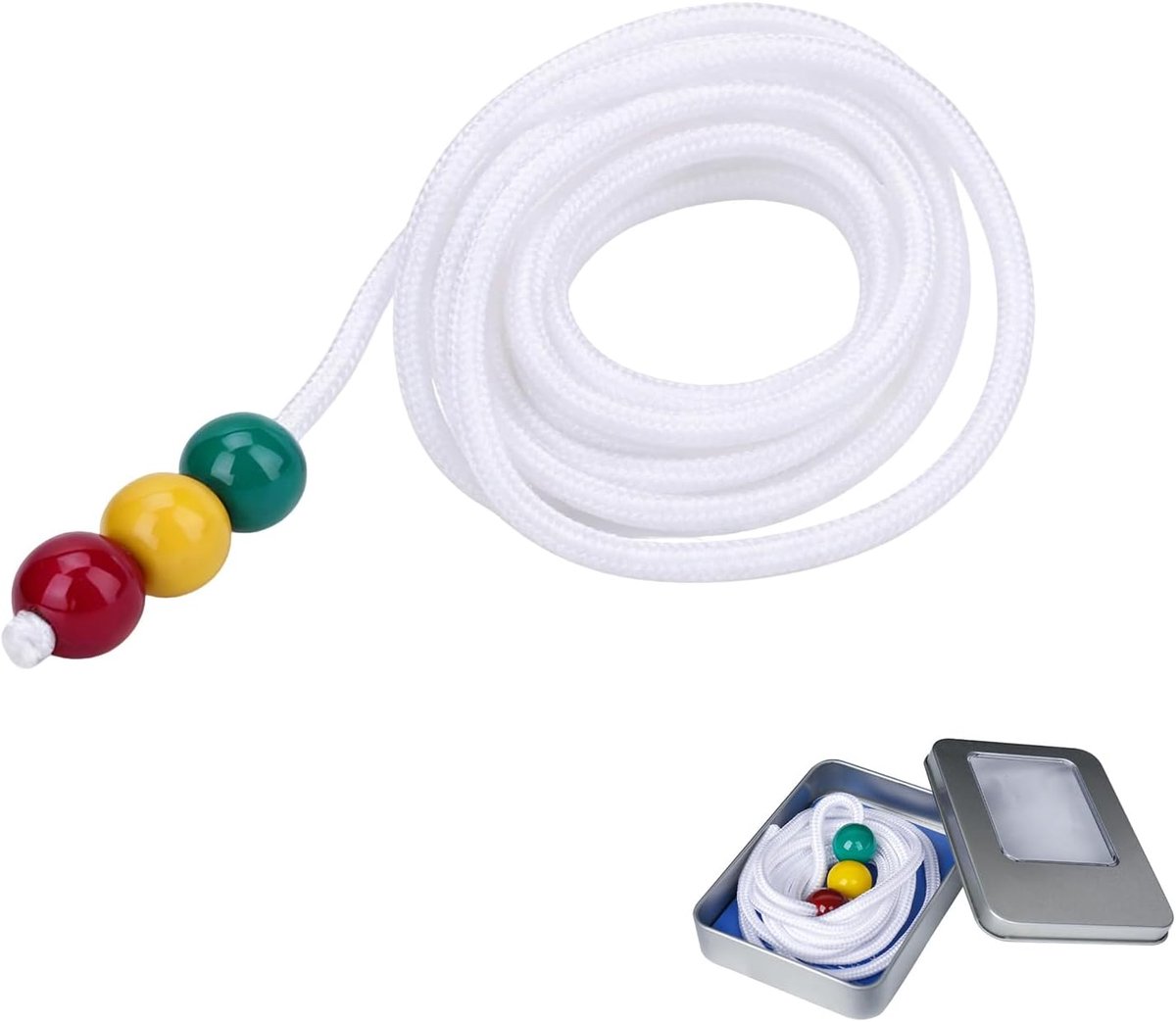 3 x brocktouw met parels voor visuele therapie, oogfocus-touw, visuele brock-trainer, bijziendheidscorrectie, visuele - ShopVlot