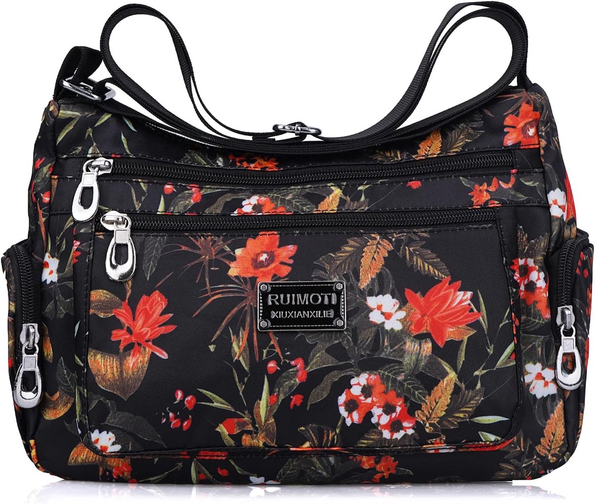 NOTAG Crossbody Bag For Women Waterproof Nylon Shoulder Bag Casual Multi Pockets Handbag Purse Messenger Bag, HH, One - ShopVlot