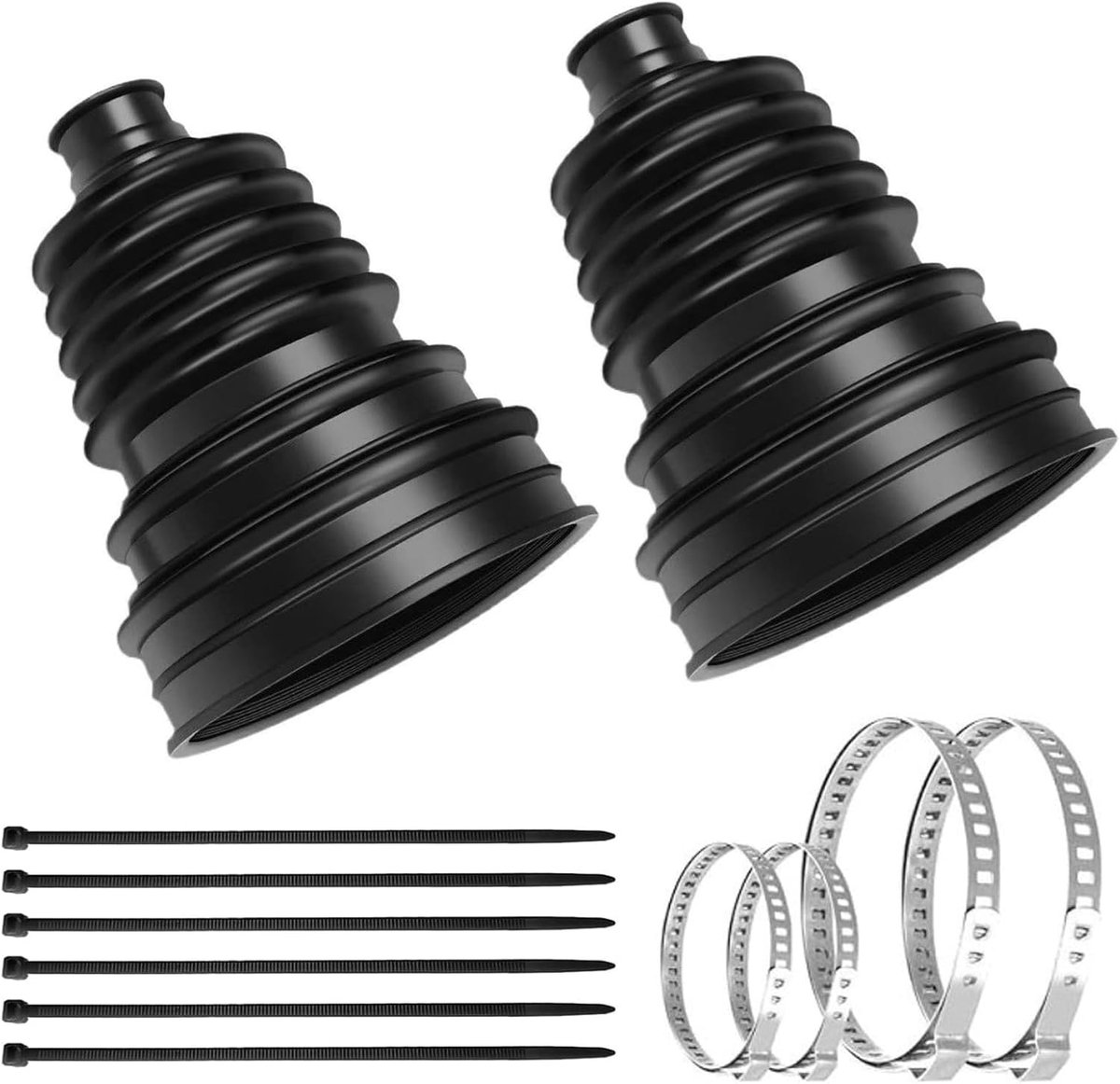 2 stuks asmanchetten, plooibalg, universele aandrijfassen manchet, flexibele stretch siliconen asmanchet, spreider met - ShopVlot