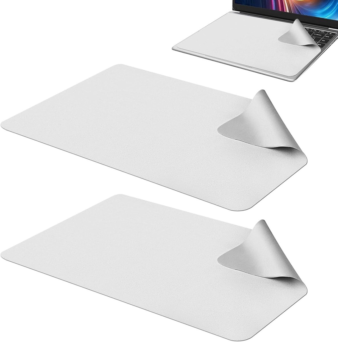 2 PCS Keyboard Protector 0.4mm Microfiber Film Keyboard Protector and Cleaning Cloth Anti-Fouling, Dustproof - ShopVlot