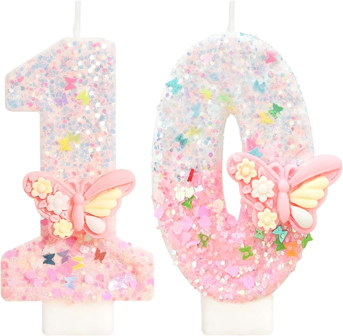 VIKY butterfly number 10 candles - ShopVlot