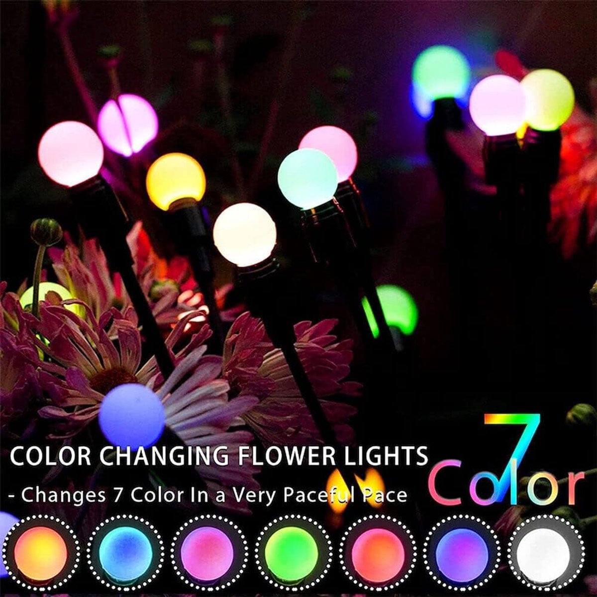 Zonne-lampen buiten 4 stuks - 10 LED - IP65 waterdicht - Sfeervolle tuinverlichting - ShopVlot