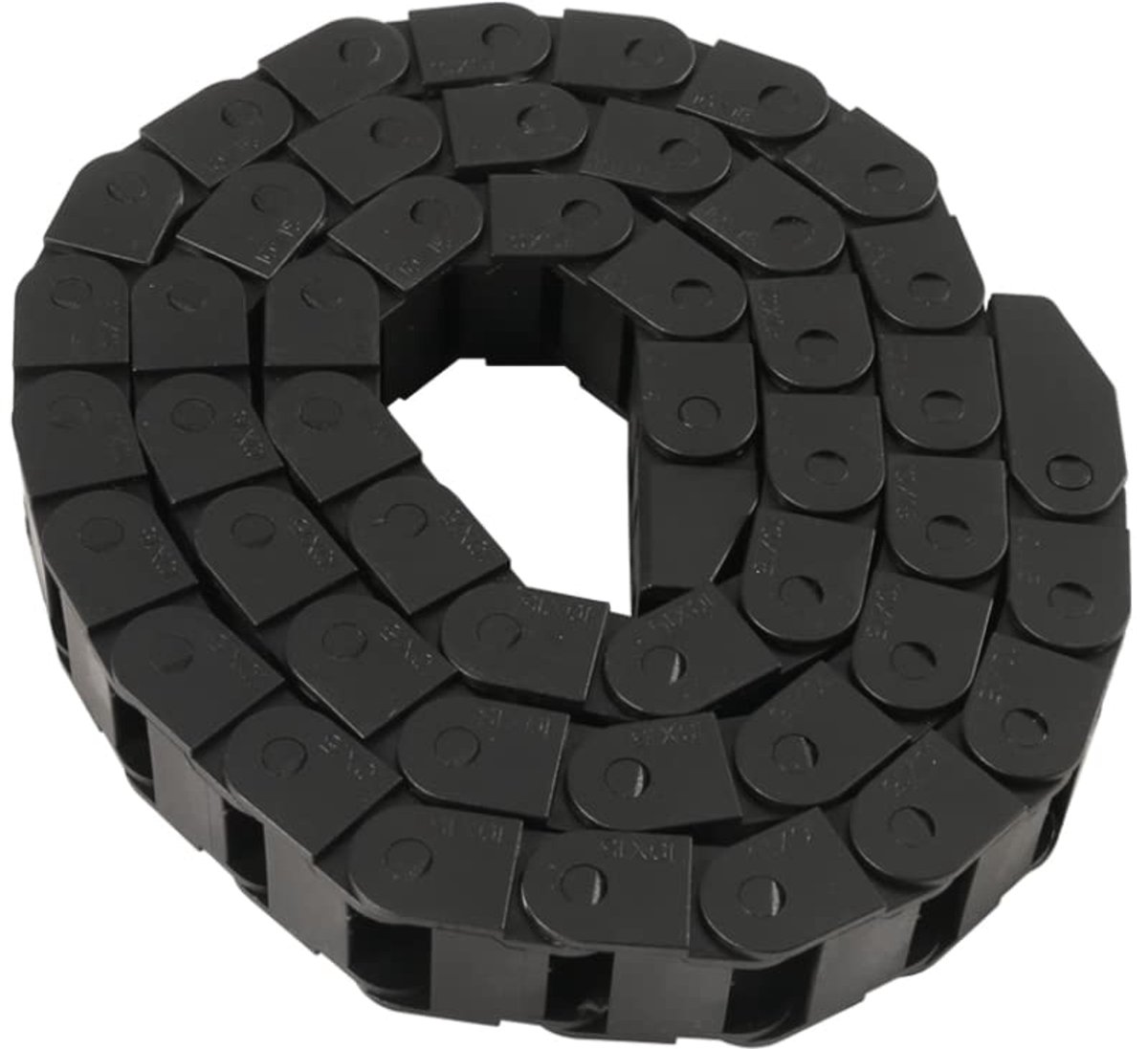 Drag chain 7 x 7mm - semi-gesloten kunststof - flexibel en stil - ideaal voor 3D printers - ShopVlot