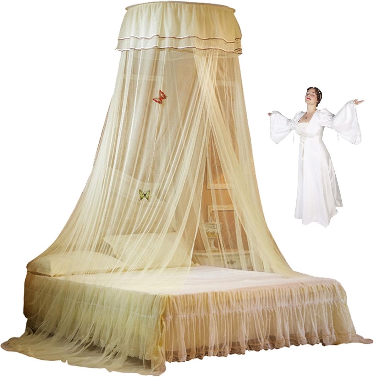 Bedgordijn voor Meisjes - Fijn Gaas - Droomdecoratie - Comfortabel Slapen - ShopVlot