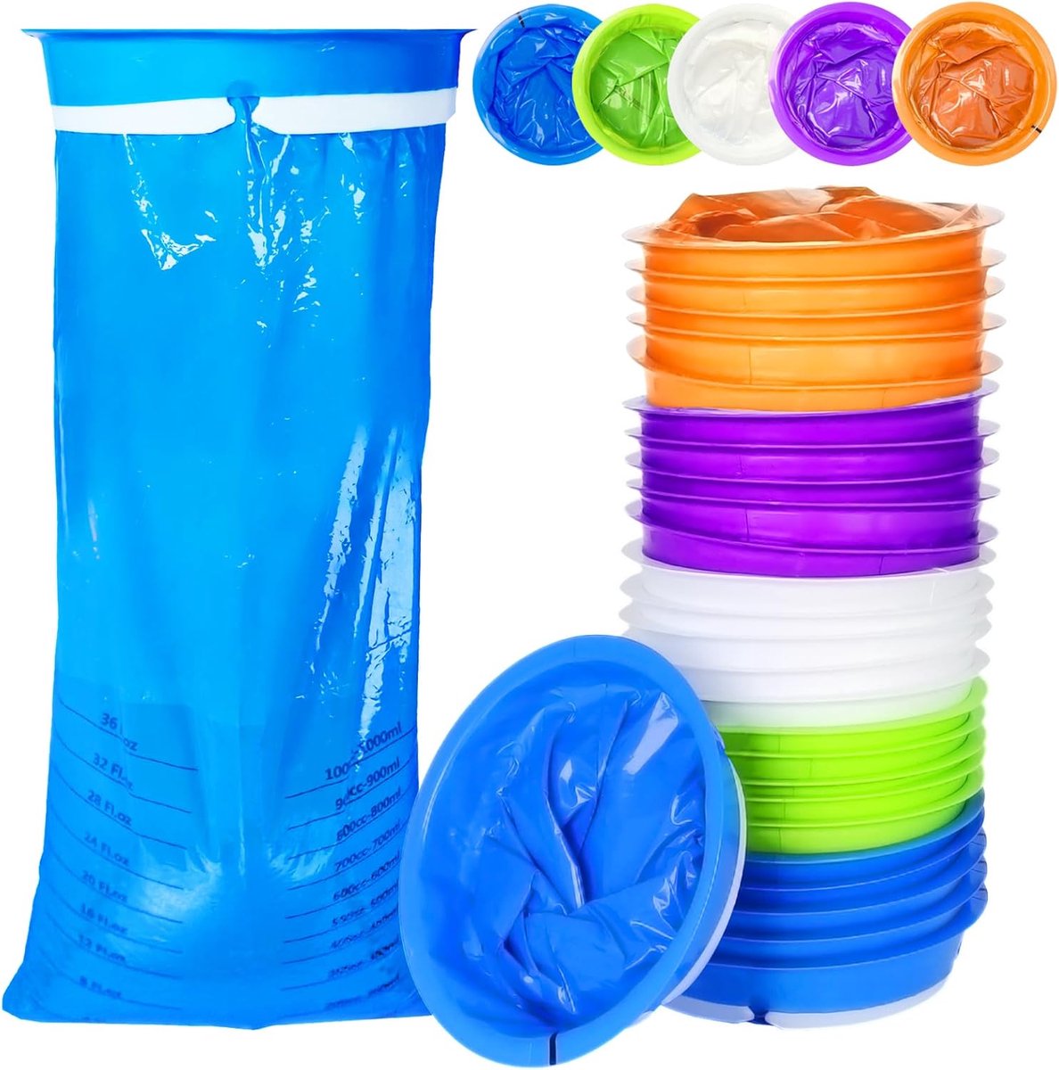 Vomit Bags 1000 ml - Hoge Dichtheid - Lekvrij en Punctuurbestendig - Ideaal voor Reisziekte - ShopVlot