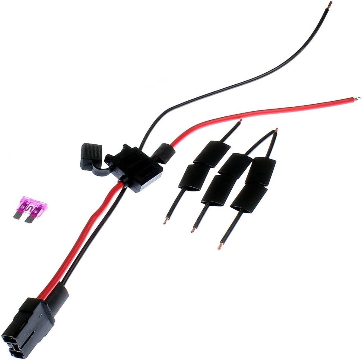 Accukabelset 36V/48V - inclusief zekering - complete set voor Mach1 elektrische scooter - ShopVlot