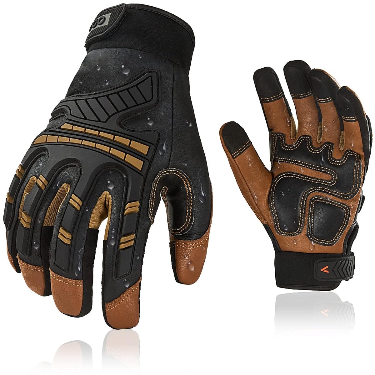 Mechanische handschoenen - zware kwaliteit - geitenleer - touchscreen-compatibel - ShopVlot