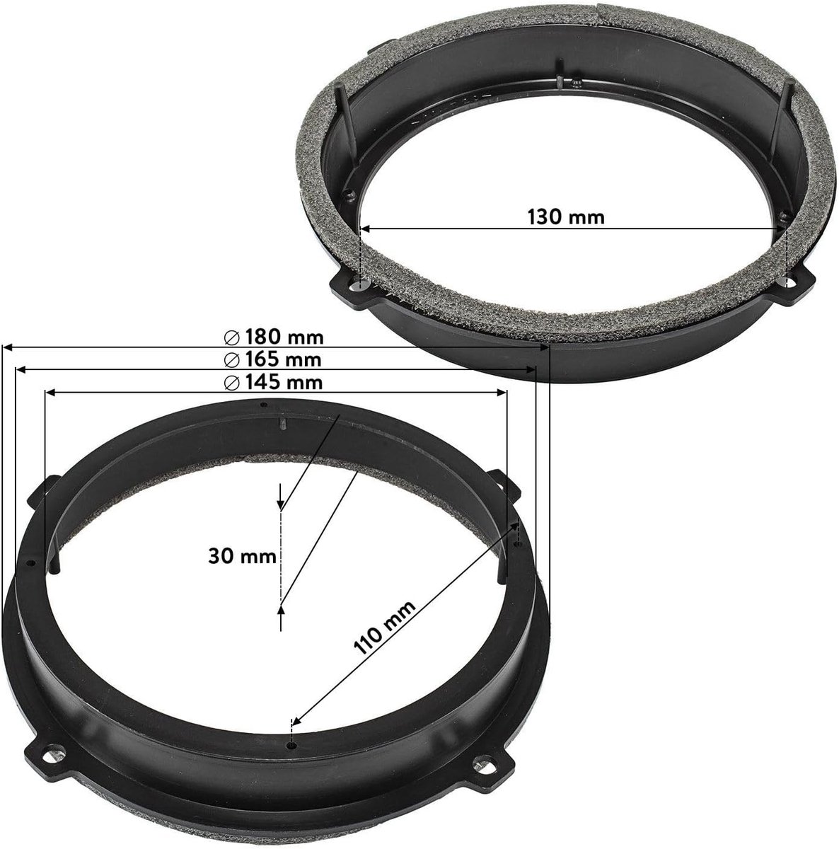 Speakeradapter Kia XCeed 2020 - 165mm DIN - Perfecte pasvorm - Vervang originele speakers - ShopVlot