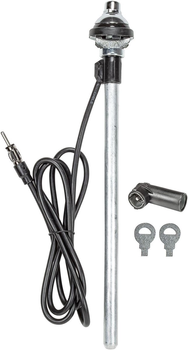 Telescopische Antenne - 90 cm - RVS uitstraling - Uitstekende ontvangst voor auto - ShopVlot