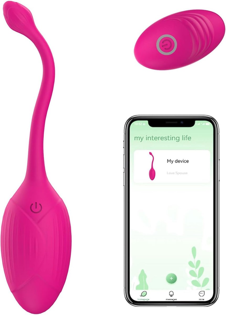 Pelvic Floor Trainer - met afstandsbediening - roze silicone - versterkt bekkenbodemspieren - ShopVlot