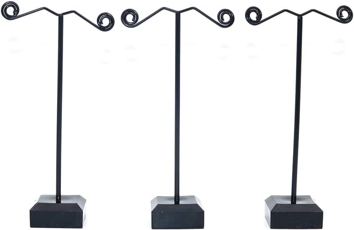 Displaystand 3Pcs Set - Acryl en ijzer - T-vorm - Perfect voor sieraden en accessoires - ShopVlot