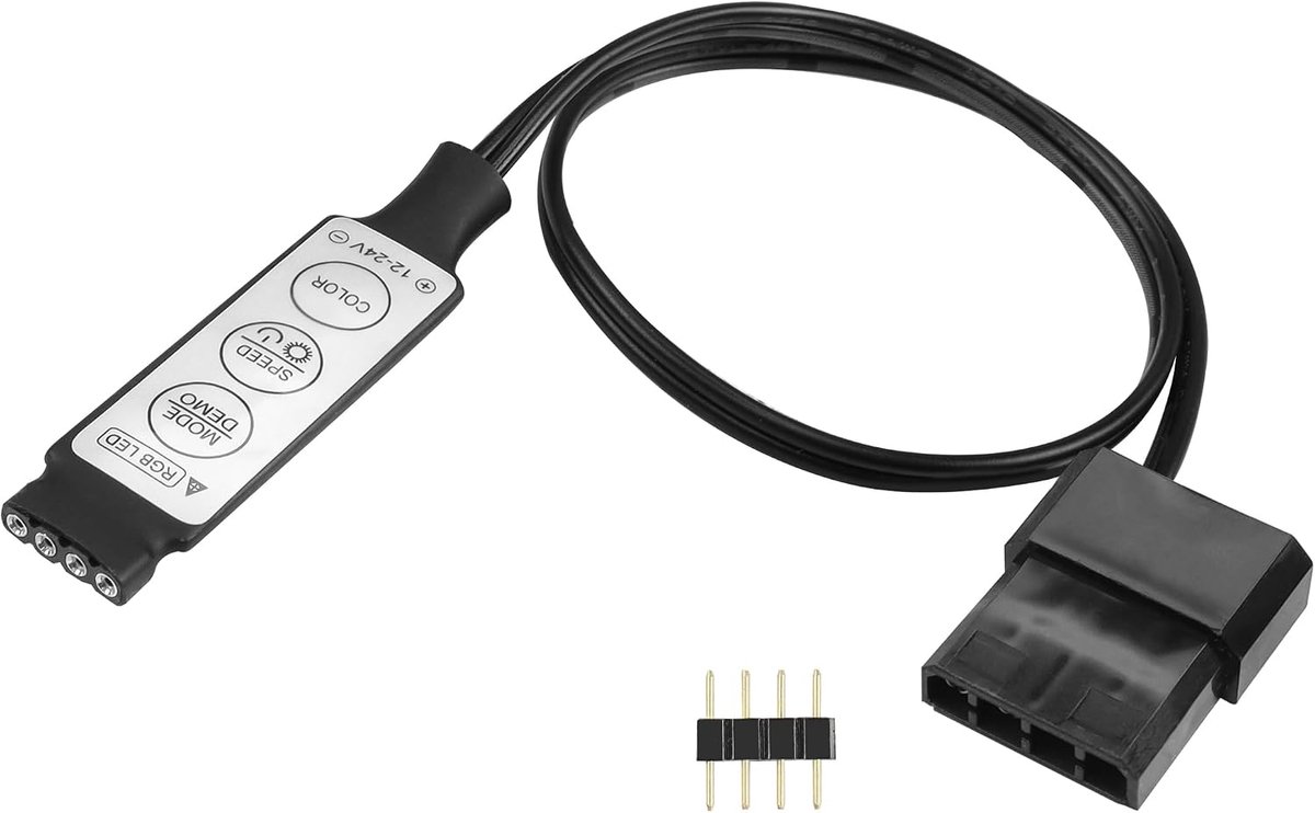 ARGB Controller Mini 5V-24V - 4 Pin RGB Controller - Eenvoudig te gebruiken - Voor sfeervolle verlichting - ShopVlot