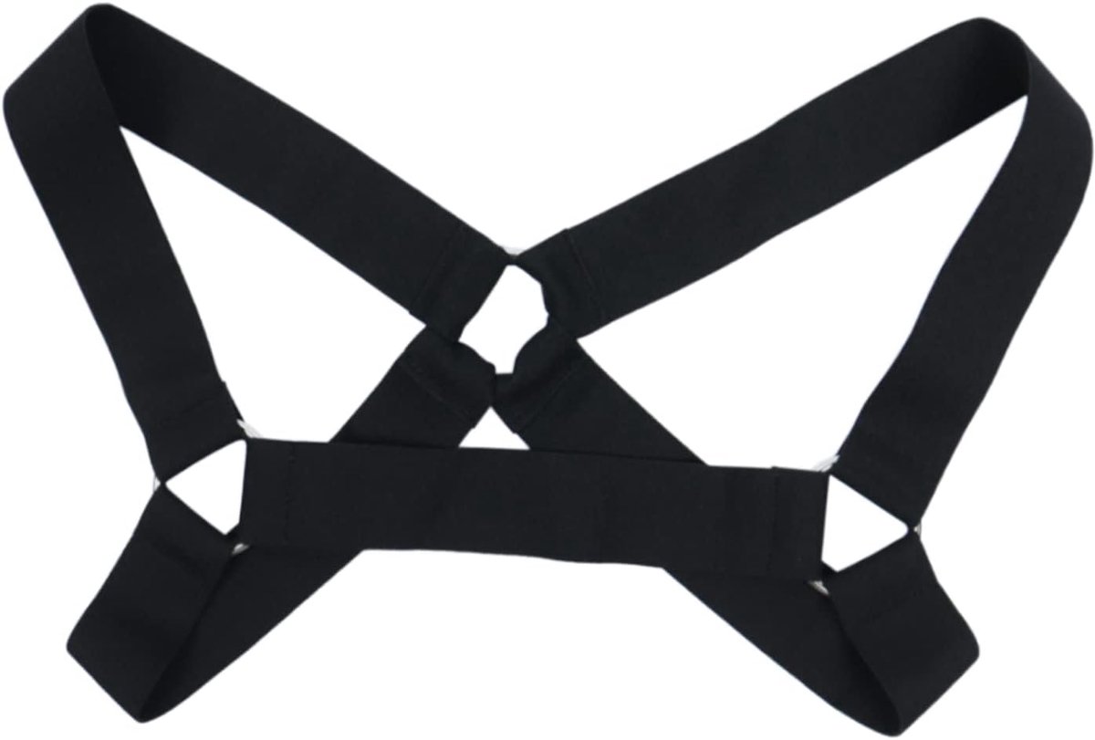 Sexy Harness Men's Chest Strap Nylon Elastic Shoulder Strap Holder Night Club Clothing Cosplay Costume - ShopVlot