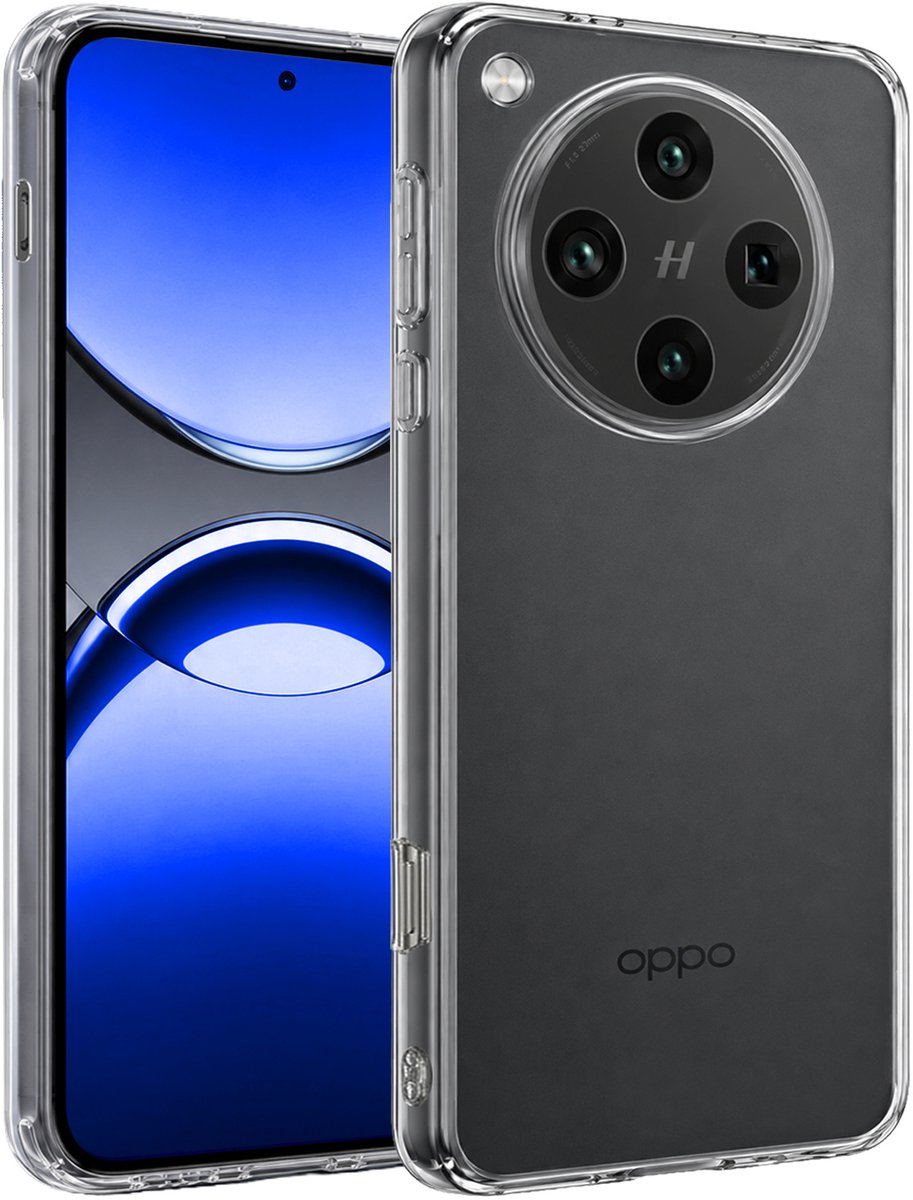 Hoesje - Geschikt voor OPPO Find X8 Pro - Sterk & Shockproof - Siliconen Case - Hoes Cover - Telefoonhoes - Transparant