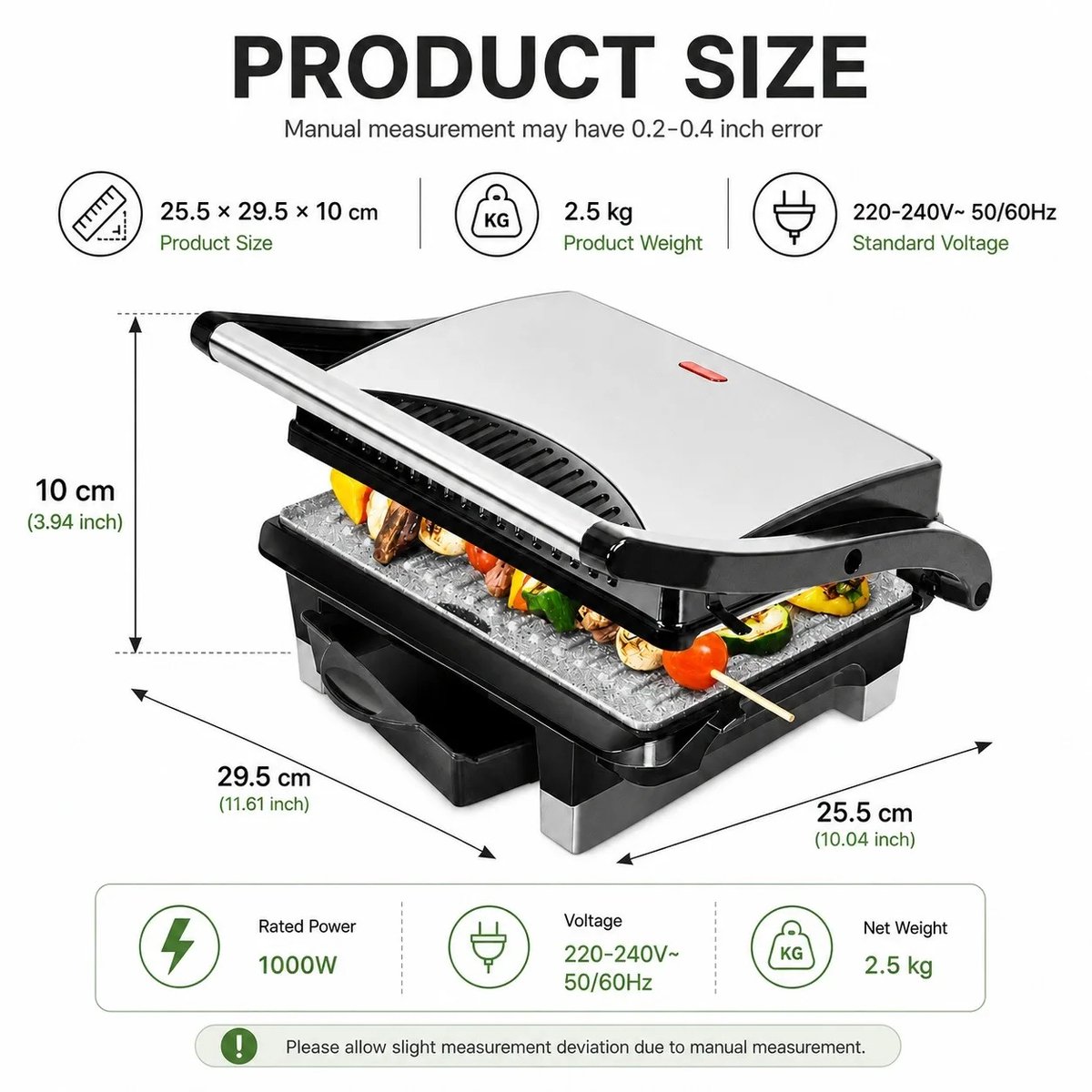 HP Noeá multifunctionele elektrische grill thumbnail 2