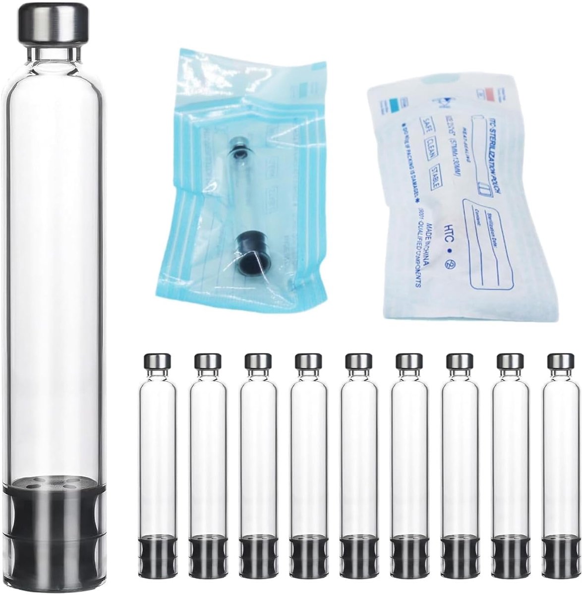 Cartridges 2ml - 12 stuks - gesteriliseerd - individueel verpakt - ideaal voor labexperimenten - ShopVlot