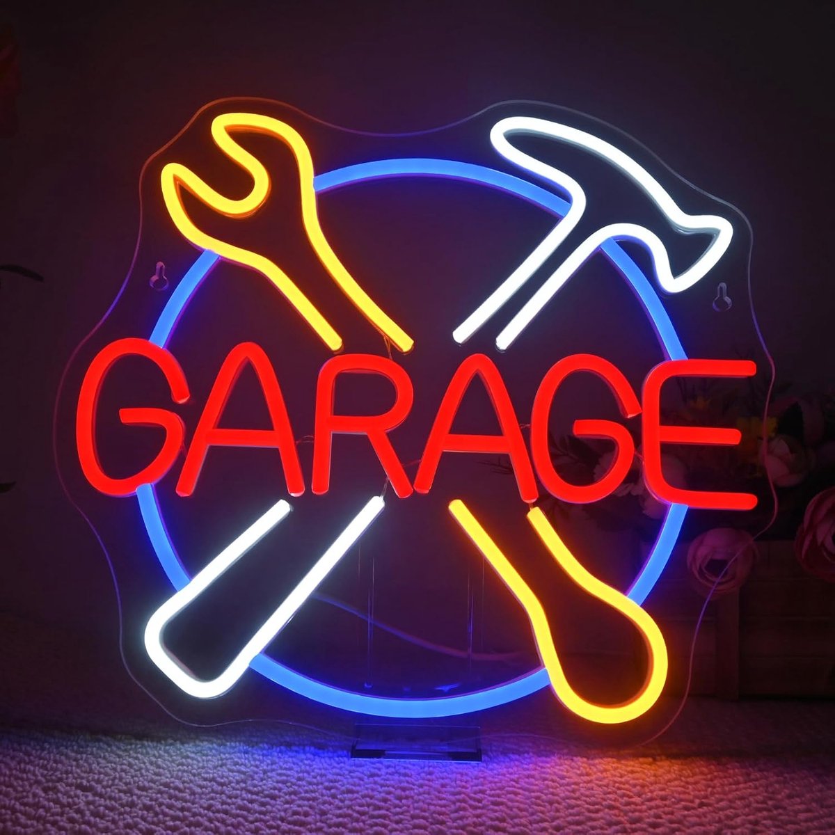 Neon sign garage - LED verlichting - dimbaar - unieke wanddecoratie - ShopVlot
