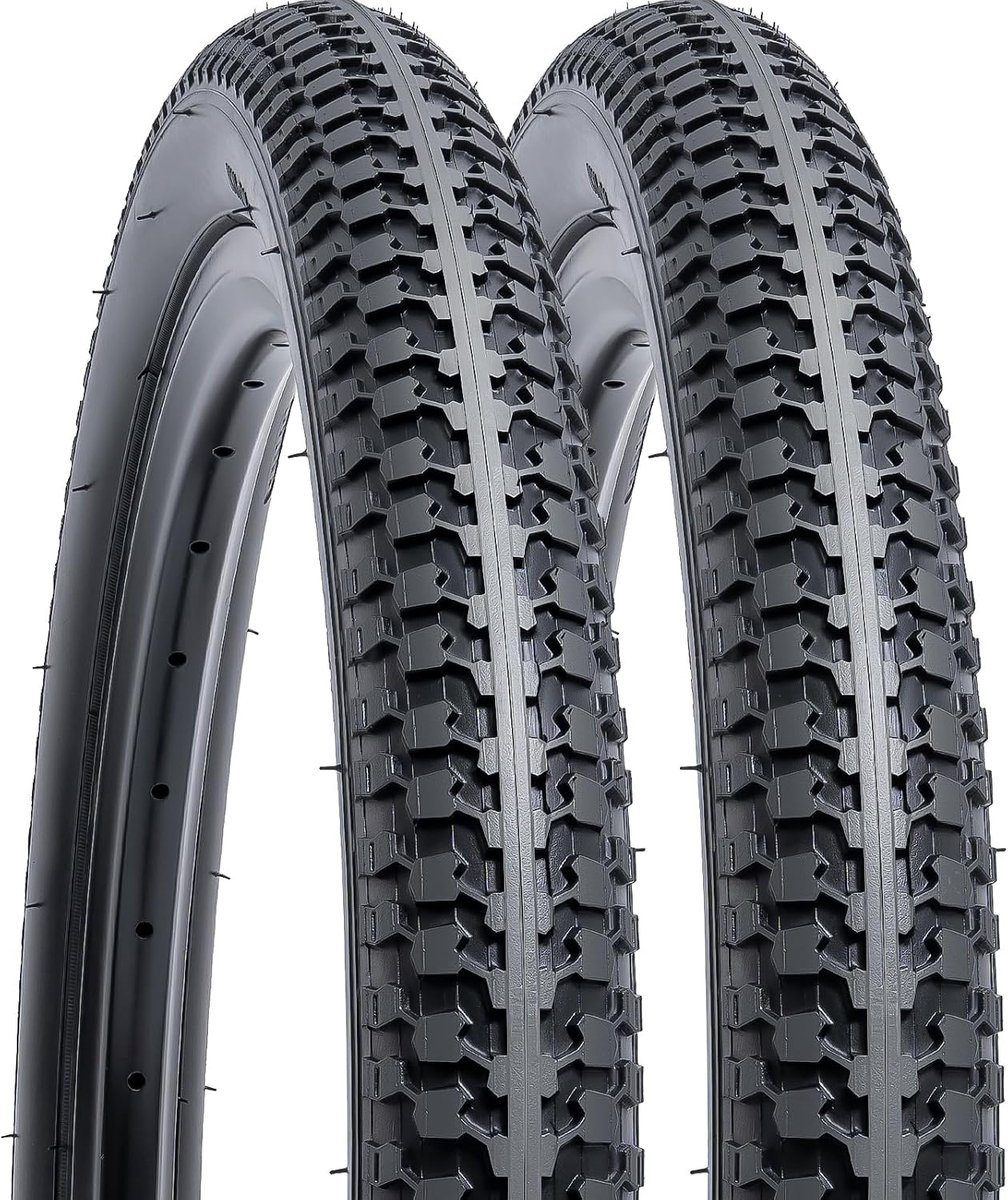 YUNSCM 2-PCS 20-inch Bicycle Tires 20x1.75/47-406 Compatible with Mountain 20x1.75 Bicycle Tyres (Y-1447) - ShopVlot