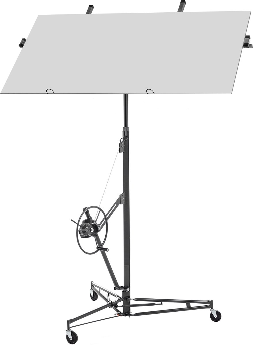 COVREO Gipskarton platenheber 124 x 137 x 180 cm grijs, metaal, 68 kg