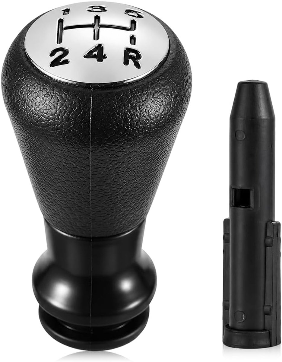 5 Versnellingsstangen,Handgeschakelde Autoversnellingspook Met Adapter,Versnellingskopadapter – Zwart - ShopVlot