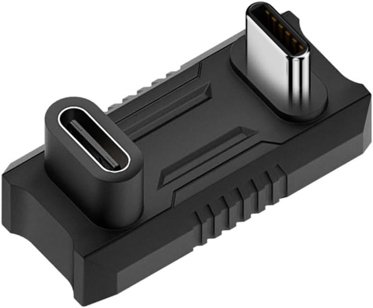 cablecc USB 3.1 Type C Video Adapter, 20 Gbit/s, Male to Female, Opposite U Shape, Back Angle, Compatible with ROG - ShopVlot