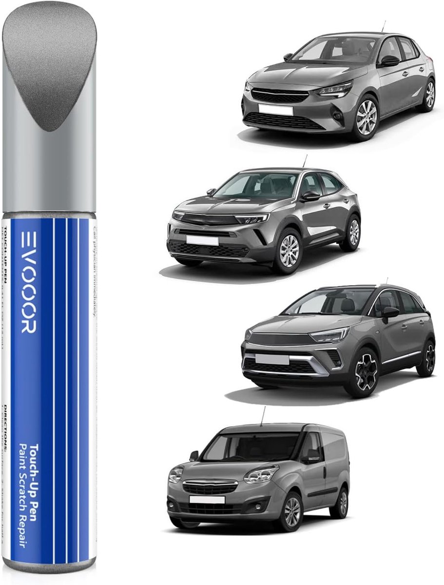 Auto lak pen krasherstel - diep kwartsgrijs/metaal - snel en eenvoudig herstel van schade - ShopVlot