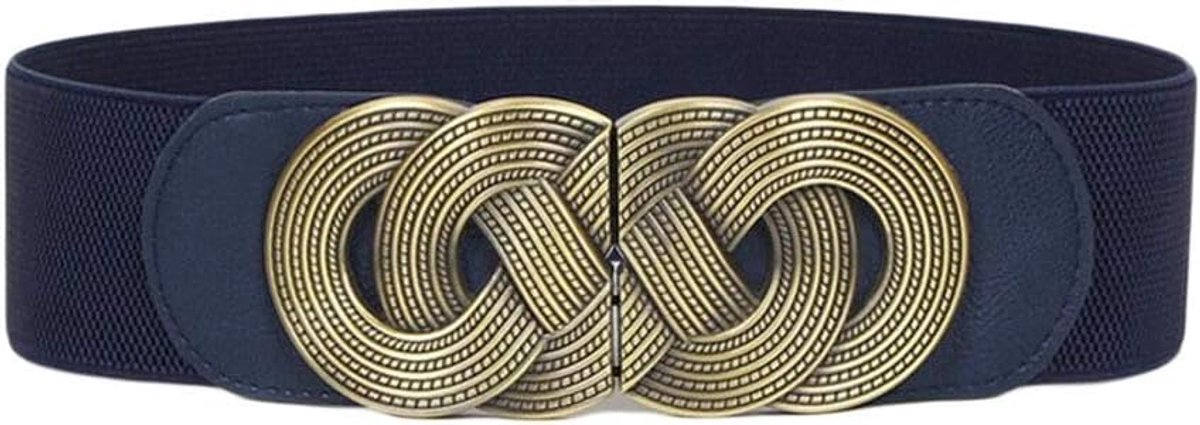Vintage Wide Waistband Ladies Decorative Waistband for Dresses Stretchy Cinch Belt, One Size - ShopVlot