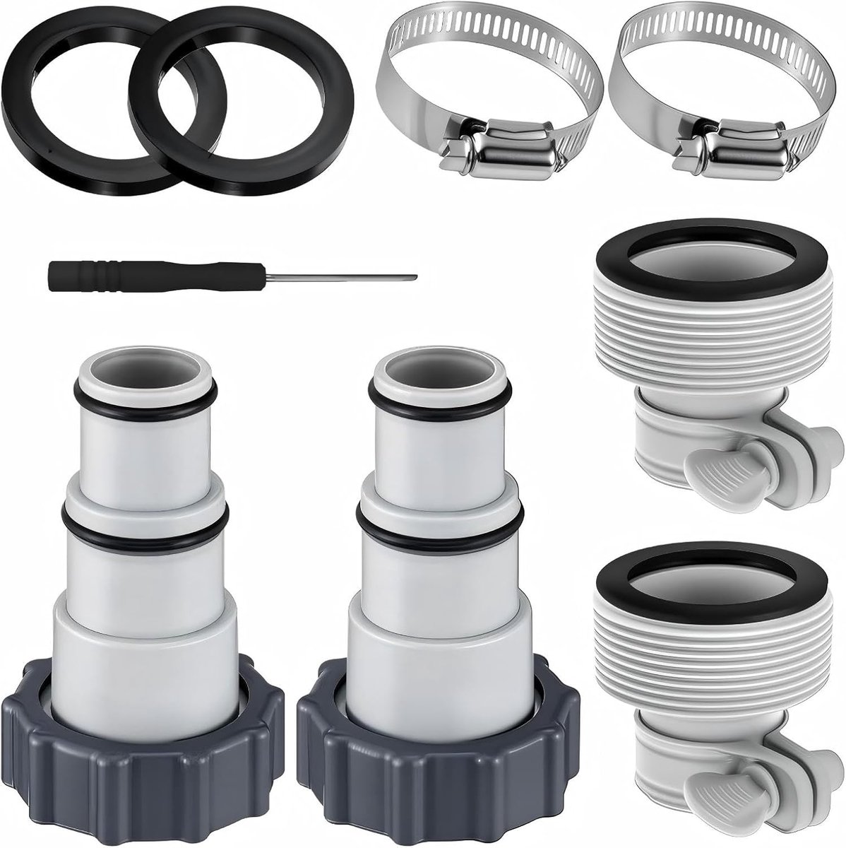 Lysjoy Zwembadslangadapter (9 stuks) - ShopVlot