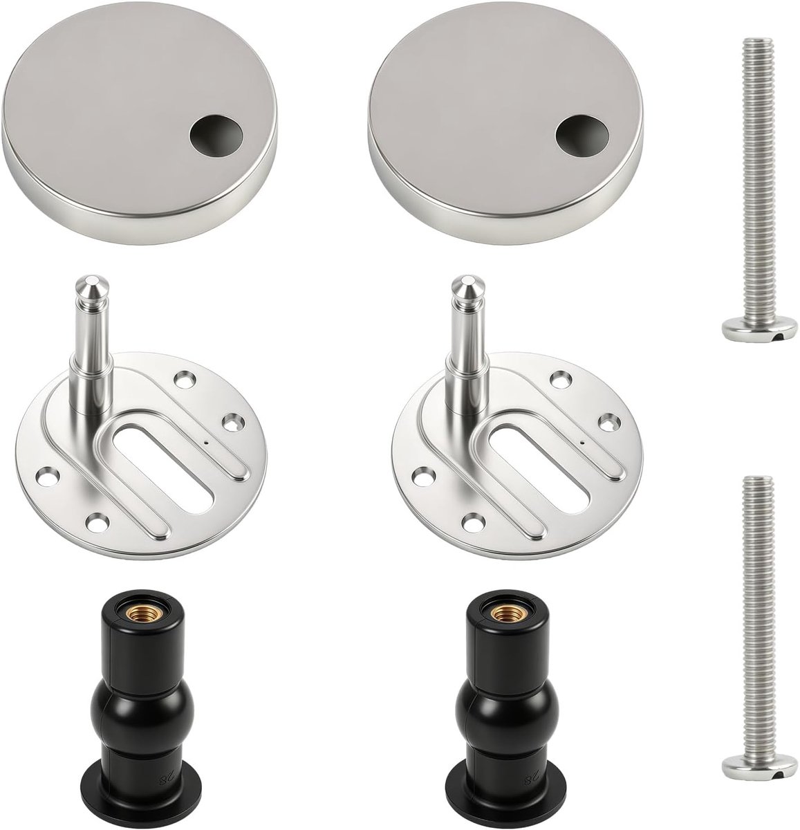 2 stuks roestvrijstalen universele wc-bril bevestigingsset, robuuste wc-bril bevestiging en wc-bril bevestiging - ShopVlot