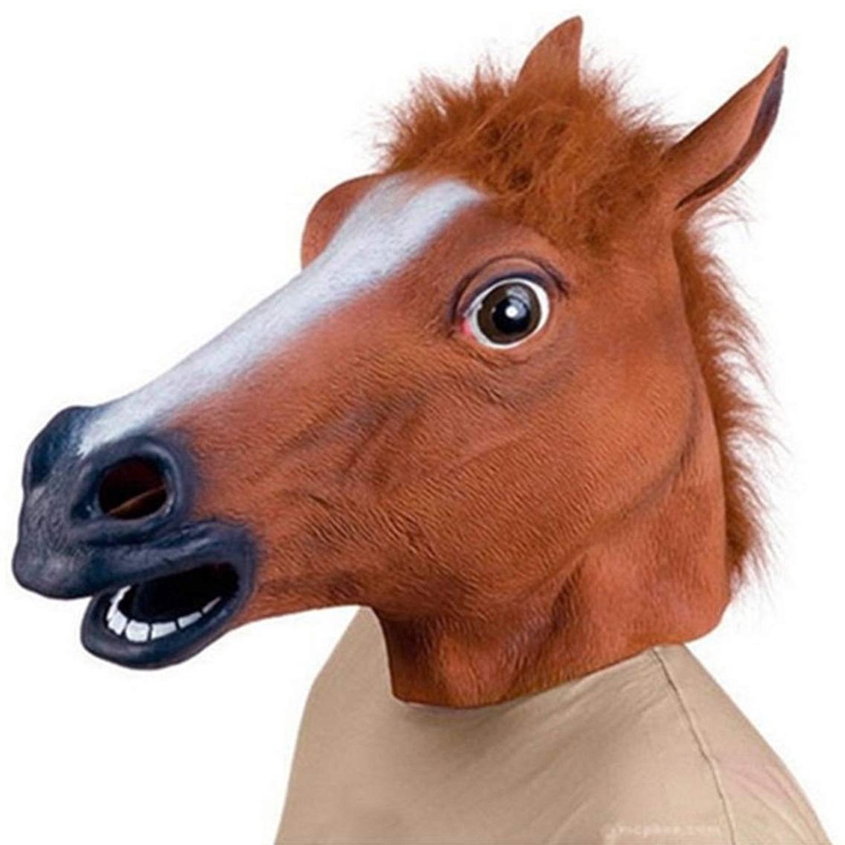 Solidchoice - Grappige Latex Paardenkop Masker voor Feestjes