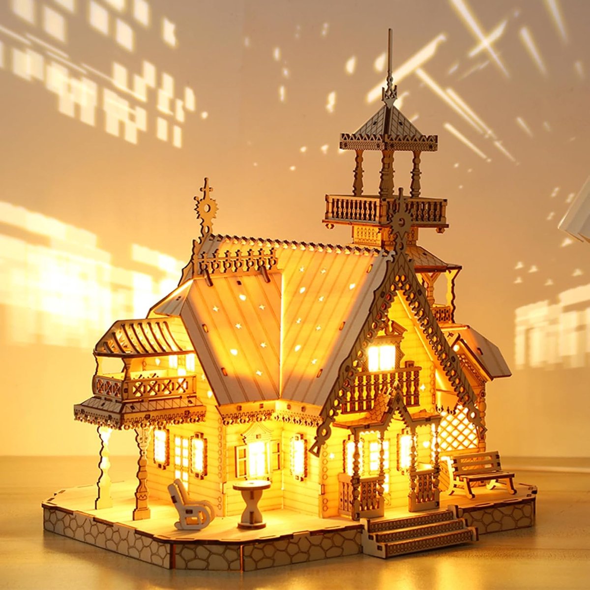 3D houten puzzels voor volwassenen - 267 delen modelkit - uniek ontwerp - perfect voor ontspanning - ShopVlot