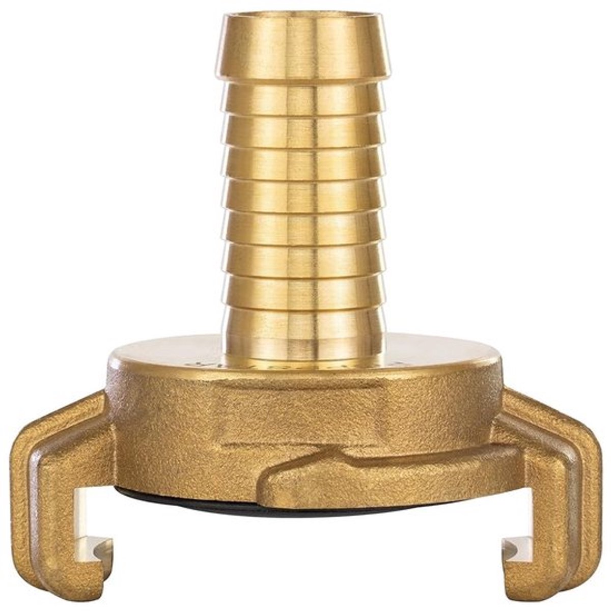 Slangaansluiting 1/2 Inch - Messing Snelkoppeling - Slangstuk 13 mm - Druppeldichte Verbinding - UV-bestendig - Veiligheidsklauwen - Slangkoppeling