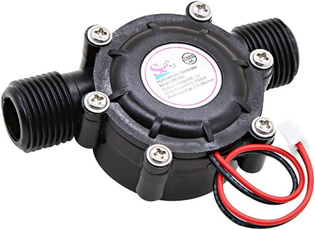 Micro-hydro water turbine generator 12V - lithium batterij - voor opladen van radio en LED - duurzaam energieoplossing - ShopVlot