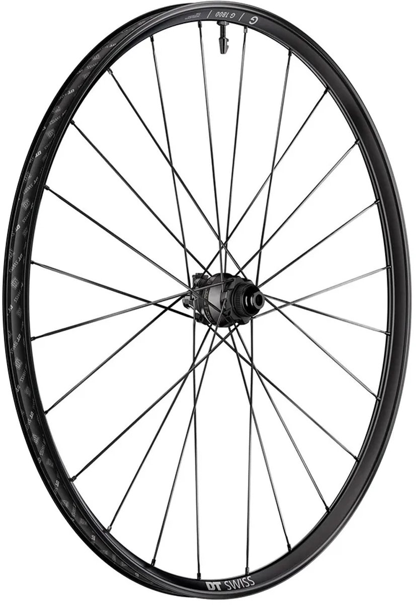 Dt Swiss G 1800 Spline Dynamo Cl Disc Tubeless Gravel Voorwiel Zilver 12 x 100 mm