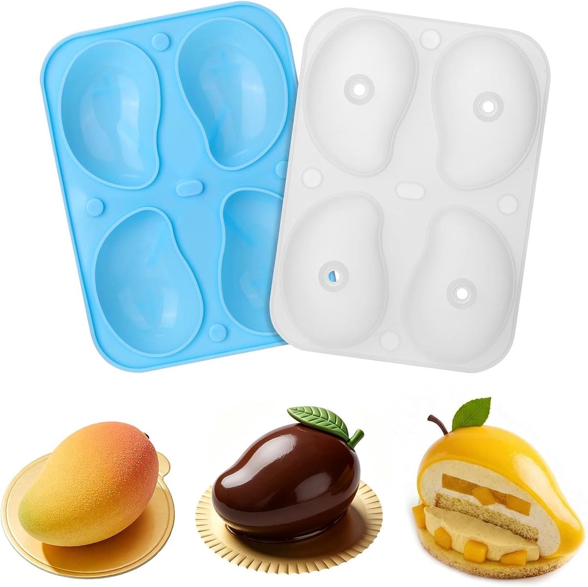 Fruit Silicone Mold Dessert Silicone Cake Mold for Baking Fruit Silicone Mold Brownies Cake Non-Stick Coating for - ShopVlot