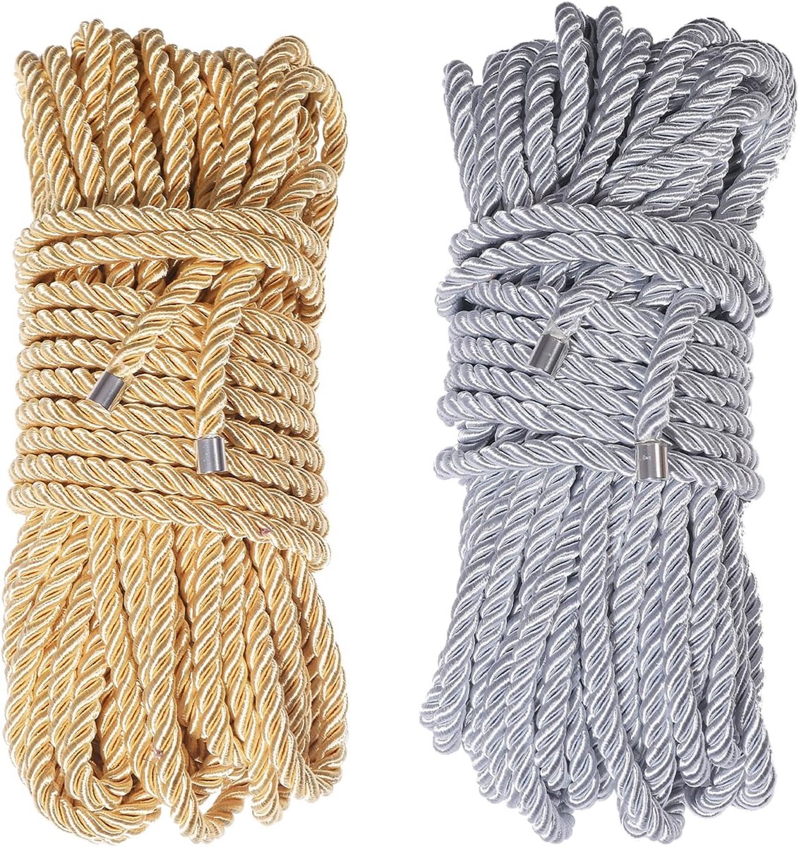 CHGCRAFT 2 Packs 100m Twisted Rope Polyester Twisted Rope Trim Twisted Rope 8mm Decorative Rope Rope for All Uses for - ShopVlot