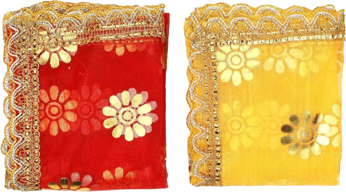 Decorative Chunari Pooja Chunar Netted Cloth Pooja Chunni Indian Traditional Festival Navratri Decoration Chunar MATA - ShopVlot