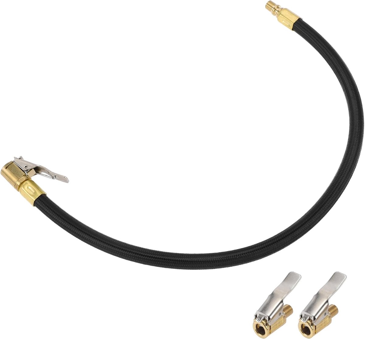 Auto Bandenpomp Buisverlenging 0,305 Inch X 32 Tpi Banden Valve Adapter Duurzame Luchtpomp Zwart 1 Set 45cm 12,6 mm Od - ShopVlot