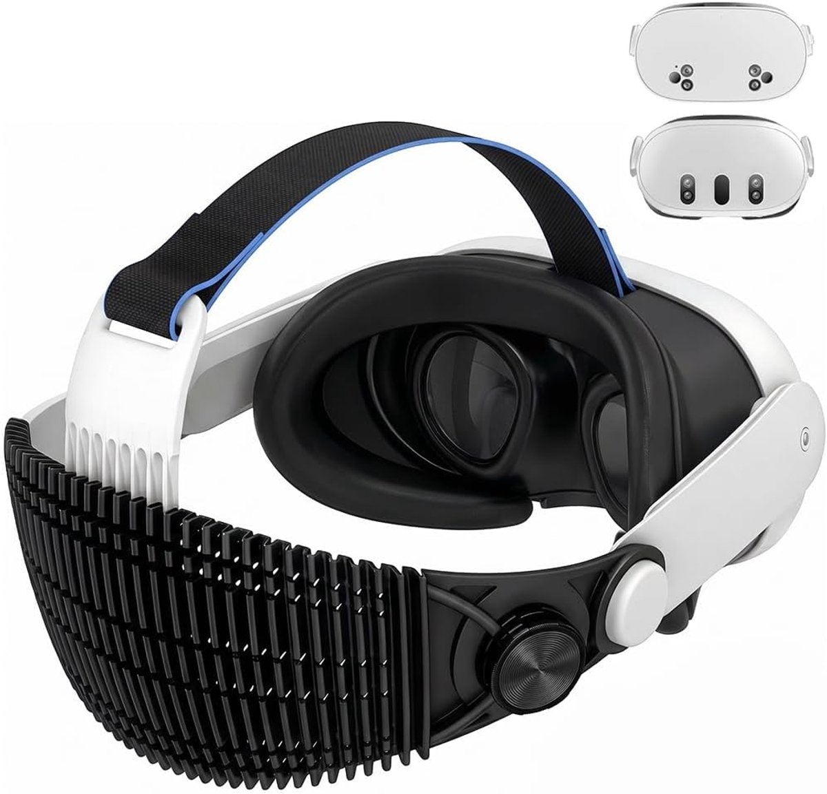 Headband for Meta Quest 3/3S, VR Headset Accessories with 90g Ultralight Adjustable Strap, Ergonomic Design, Foldable - ShopVlot