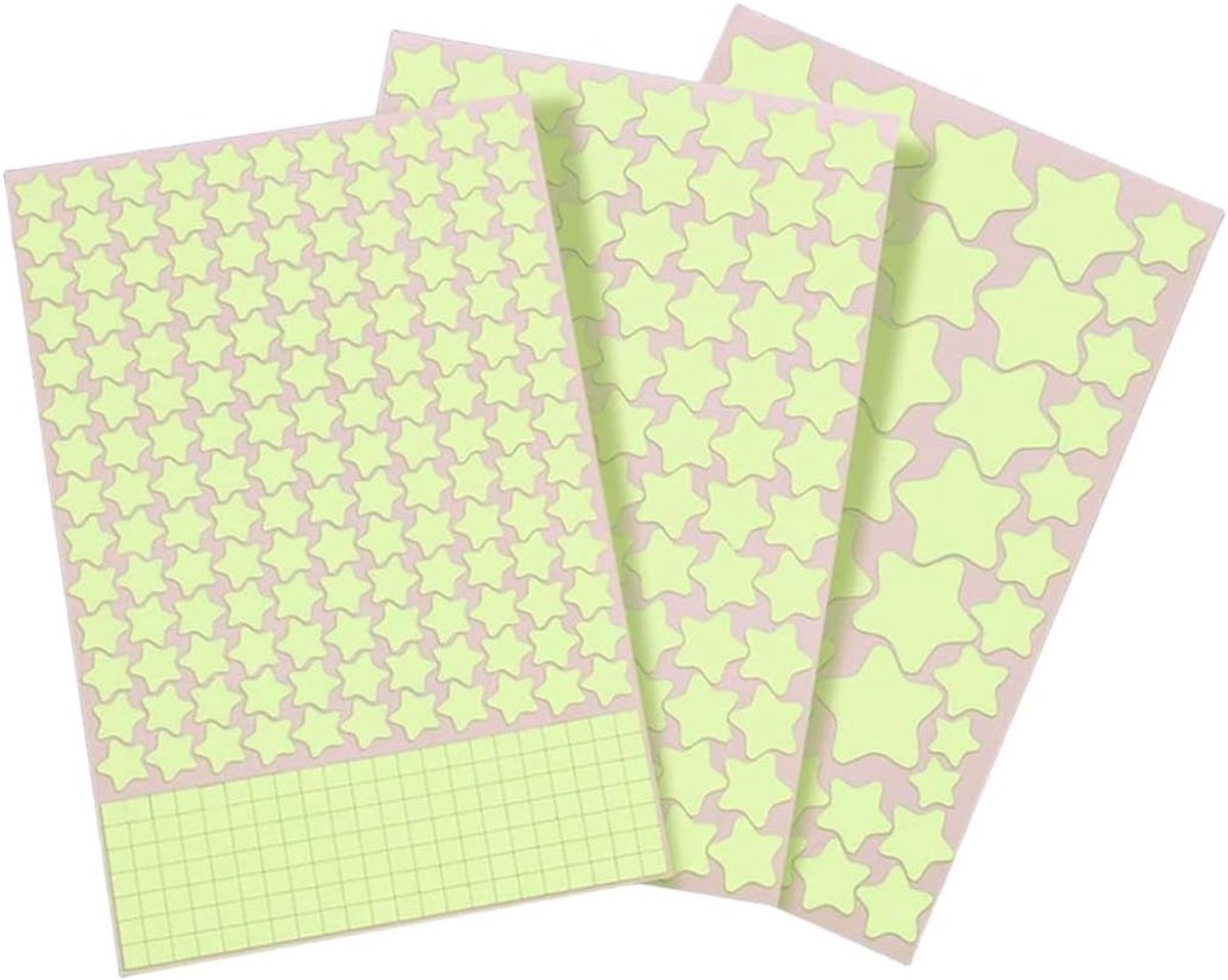 Fluorescerende sterren voor het plafond, 457 stuks, standaard stickers, decoratie voor kinderkamer - ShopVlot