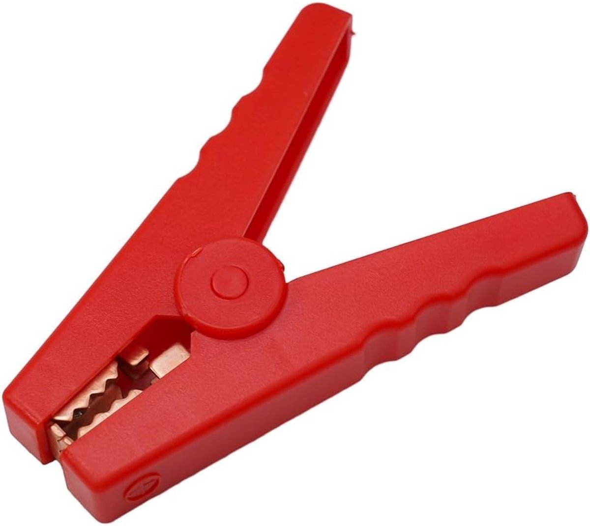Premium 100A Front Alligator Clamp for Car Battery Chargers, Red and Black Color Coded (Red) - ShopVlot