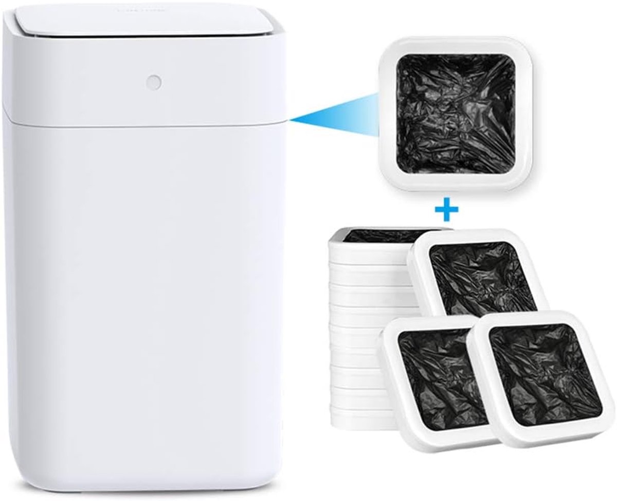 Smart induction automatic trash can with lid home creative kitchen living room high-end toilet bathroom simple smart - ShopVlot